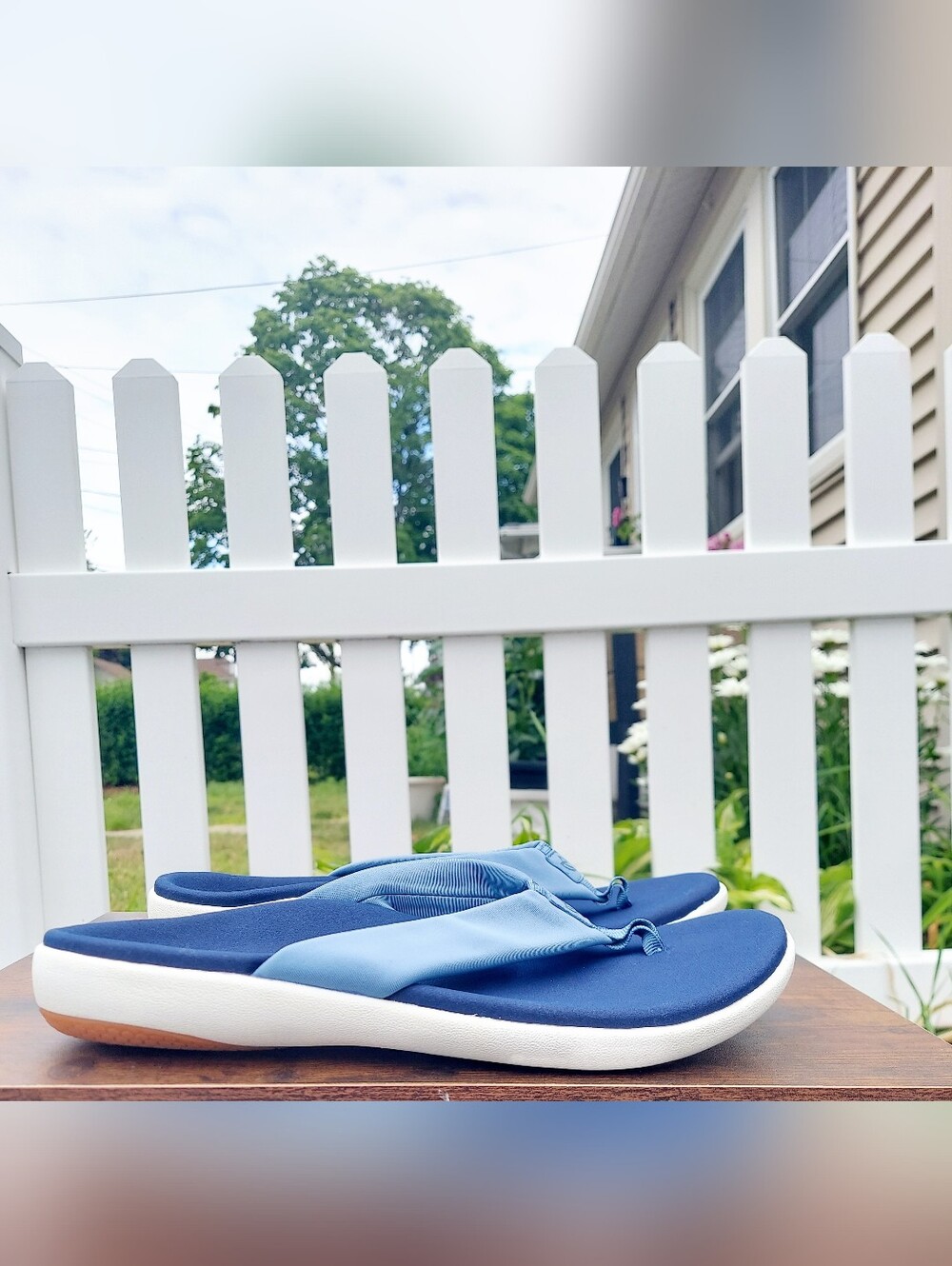 Spenco Victoria Blue Orthopedic Flip Flop Sandals Women Sizes 5.5B & 12B NWT - Picture 12 of 12
